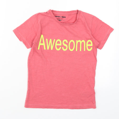NEXT Boys Pink   Basic T-Shirt Size 5-6 Years  - Awesome