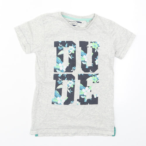 NEXT Boys Grey   Basic T-Shirt Size 5-6 Years  - Dude