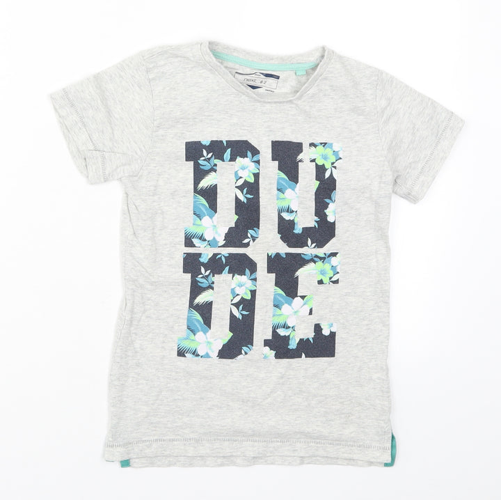 NEXT Boys Grey Basic T-Shirt Size 5-6 Years - Dude