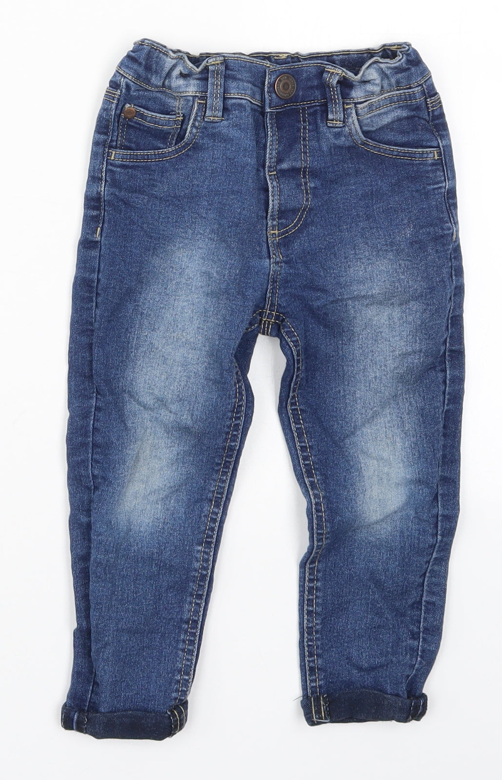 Matalan Boys Blue  Denim Capri Jeans Size 3-4 Years