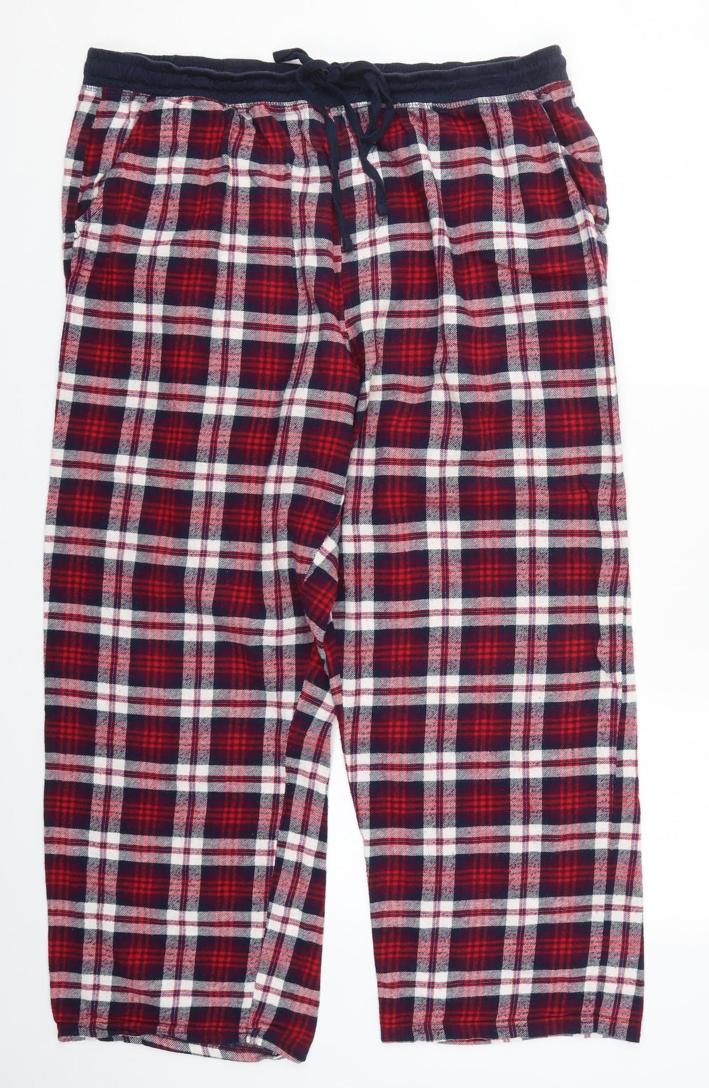 Cedar Wood State Mens Red Check  Trousers  Size 2XL L27 in - Pyjama Pants