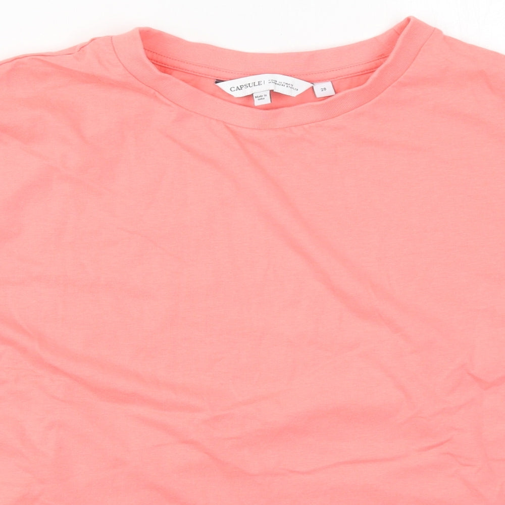 Capsule Womens Pink   Basic T-Shirt Size 20
