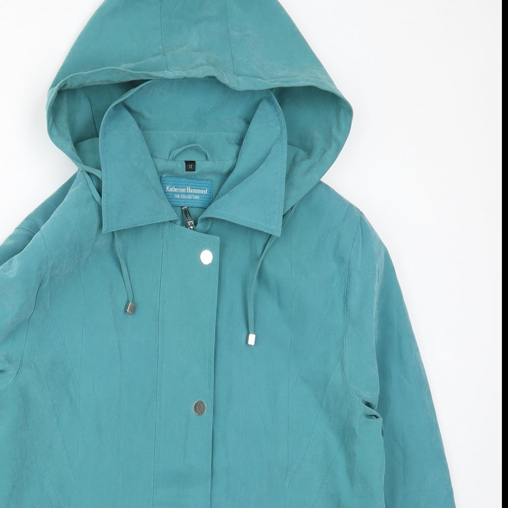 Katherine Hammond Womens Blue   Jacket Coat Size 12