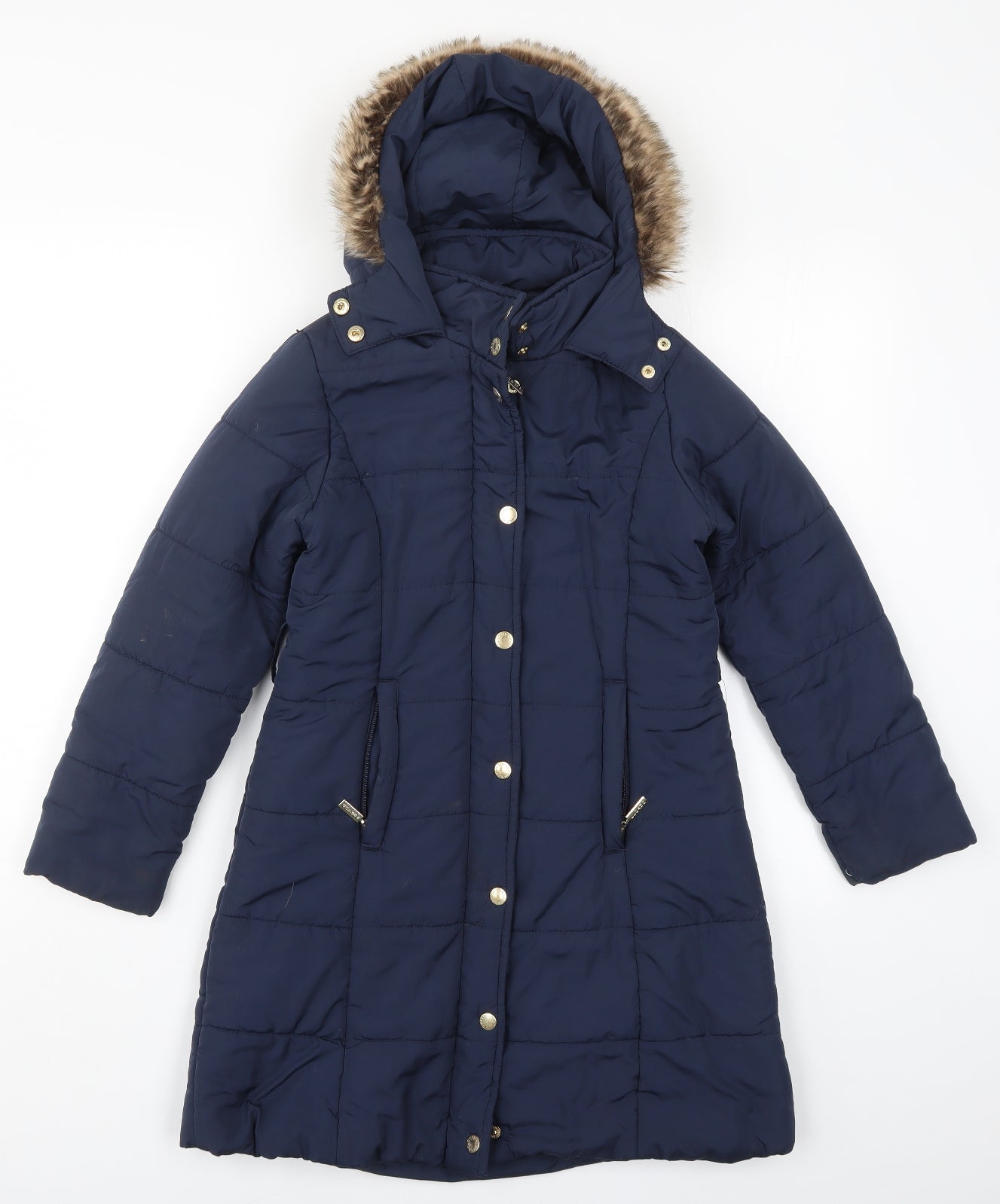 Feraud Girls Blue   Basic Coat Coat Size 9-10 Years