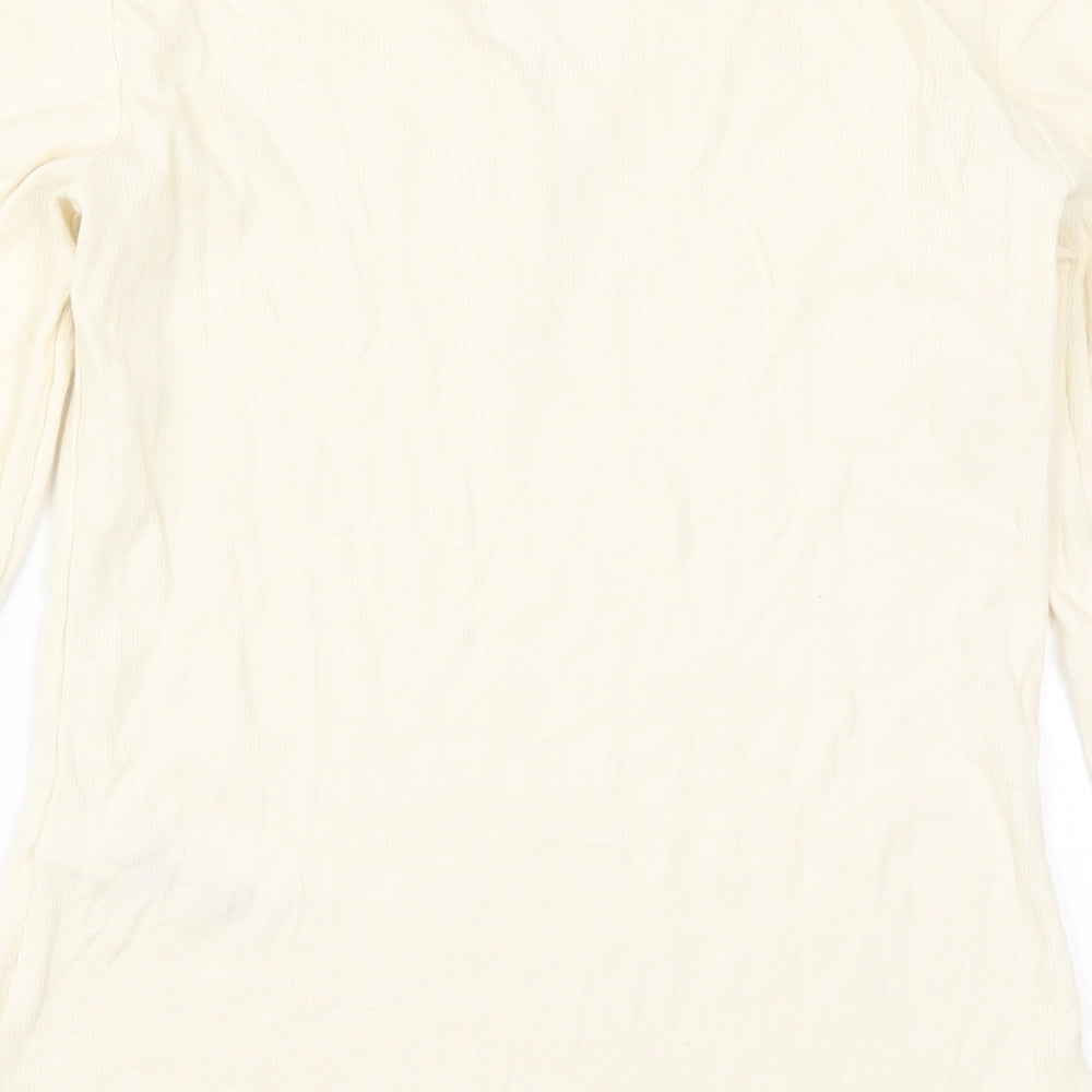 Marks and Spencer Womens Beige Solid  Top Pyjama Top Size 12