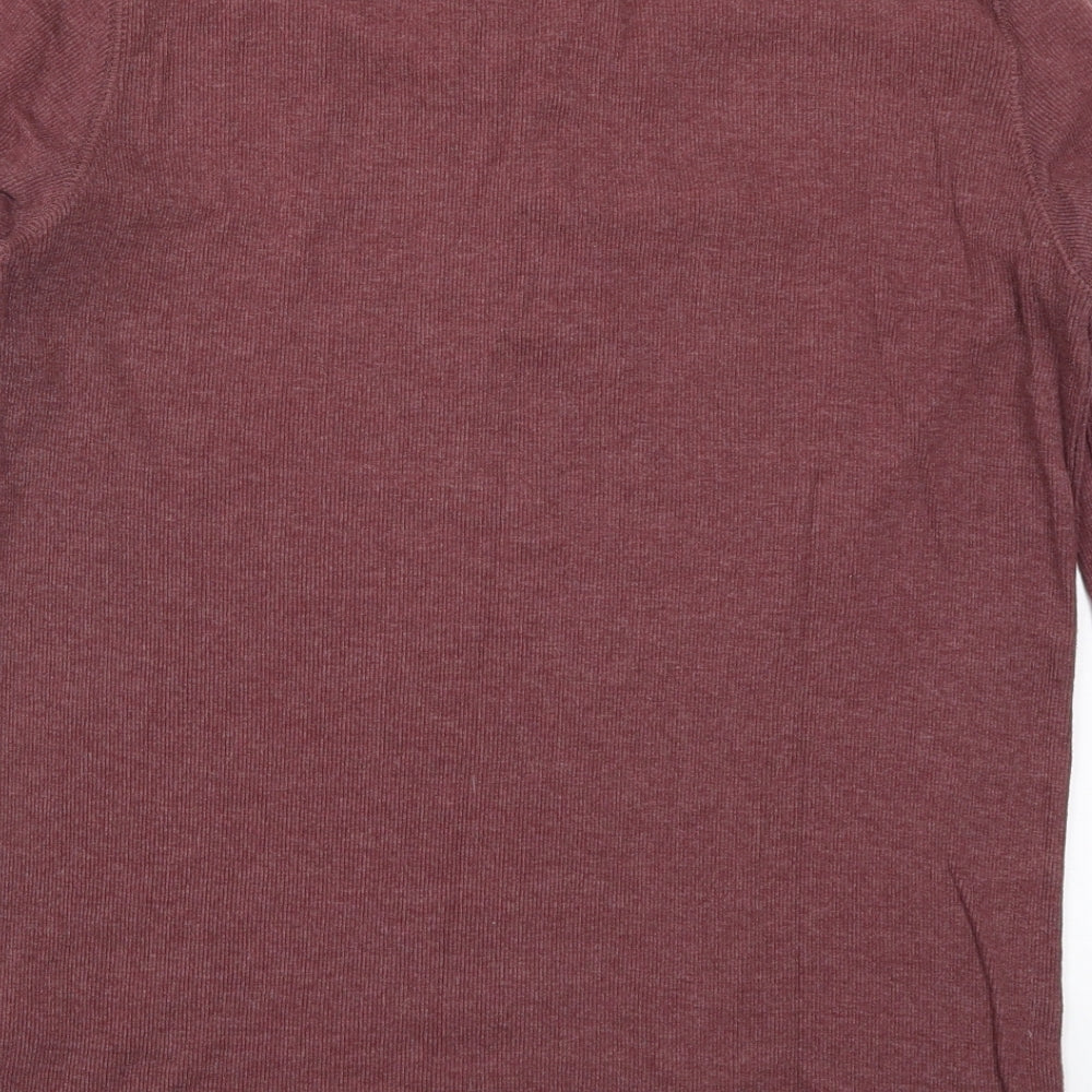 Burton Mens Red    T-Shirt Size M  - Burgundy