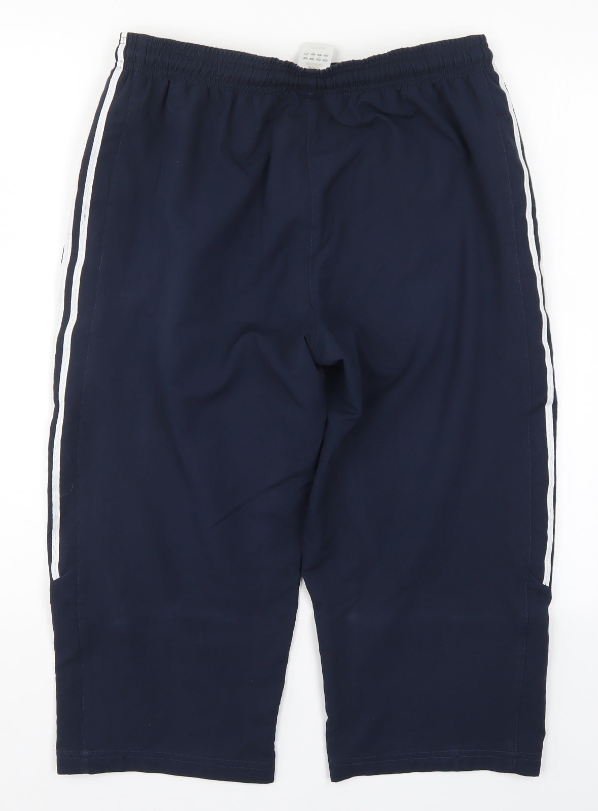 adidas Womens Blue Striped  Capri Trousers Size 14