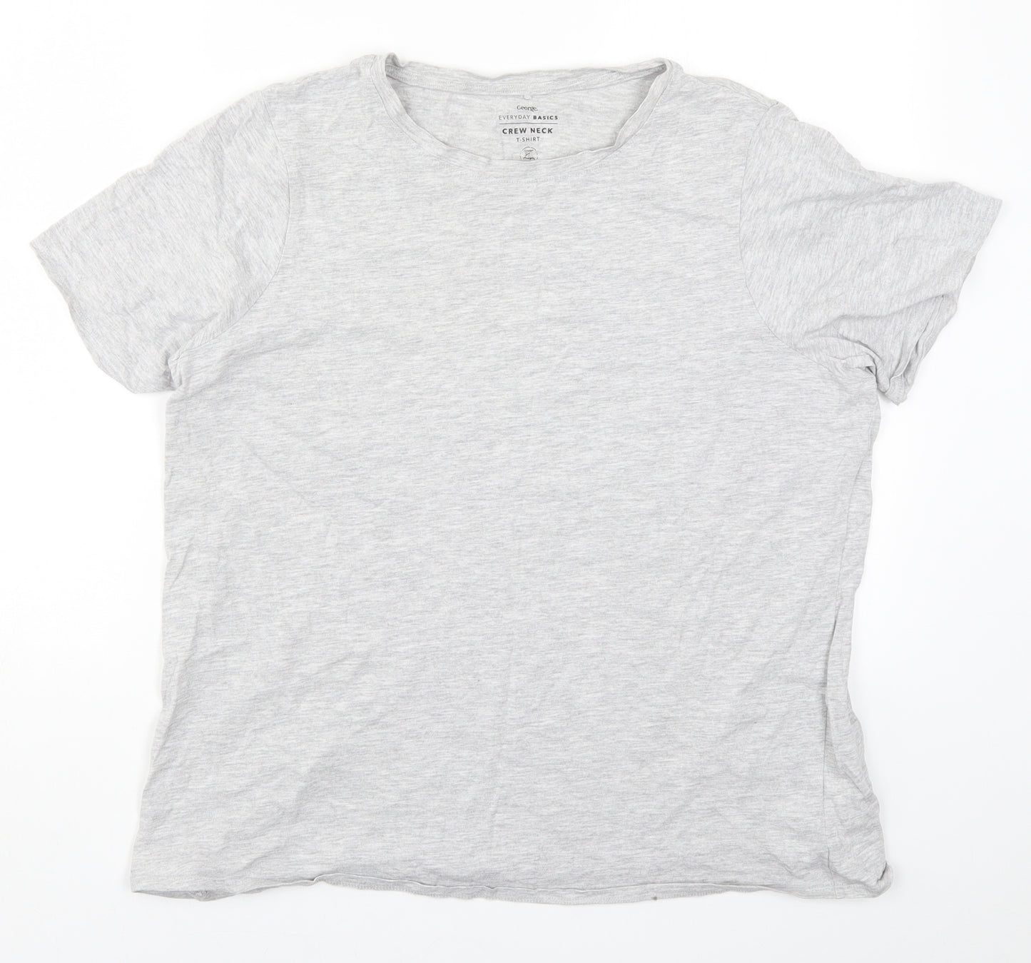 George Womens Grey   Basic T-Shirt Size 18