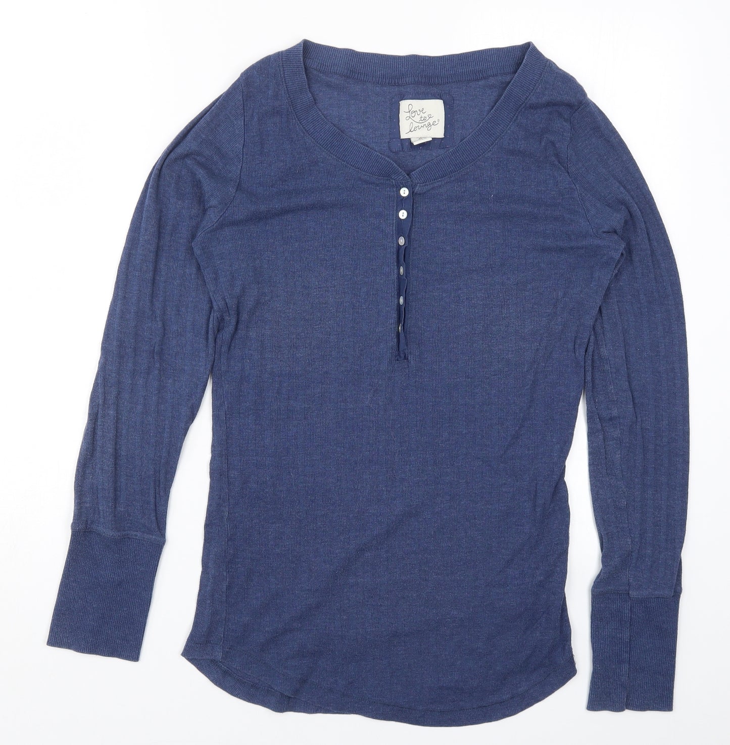 Primark Womens Blue Solid  Top Pyjama Top Size 14