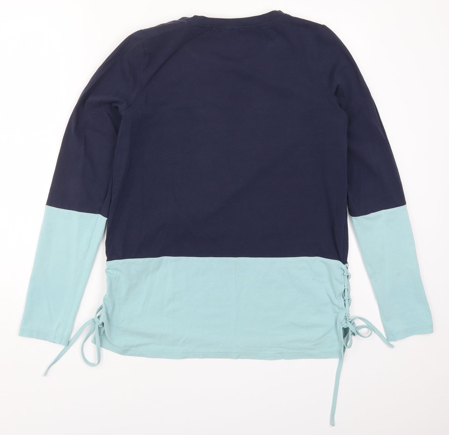 NEXT Womens Blue Colourblock  Basic T-Shirt Size 10