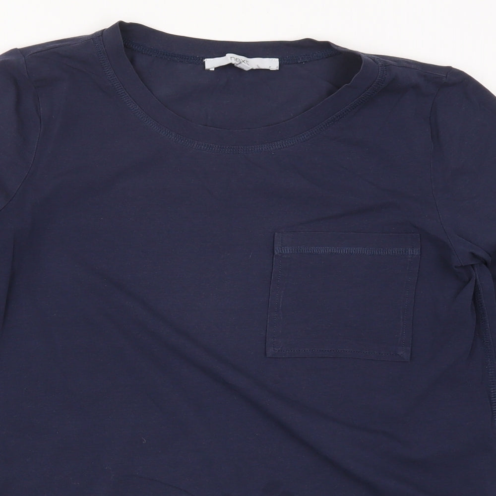 NEXT Womens Blue Colourblock  Basic T-Shirt Size 10