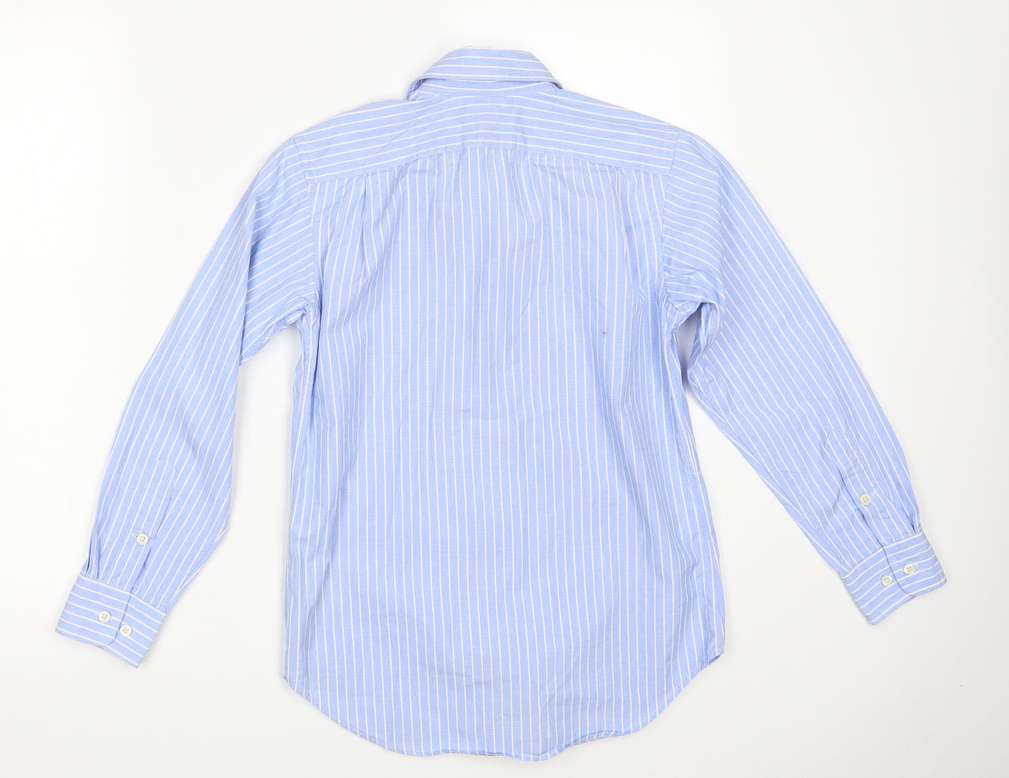 Polo Ralph Lauren Boys Blue Striped  Basic Button-Up Size 12 Years