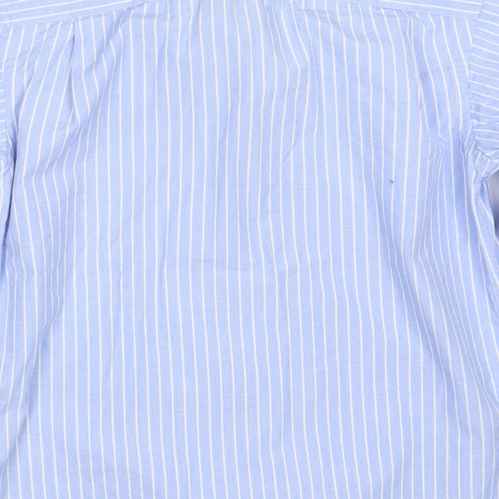 Polo Ralph Lauren Boys Blue Striped  Basic Button-Up Size 12 Years