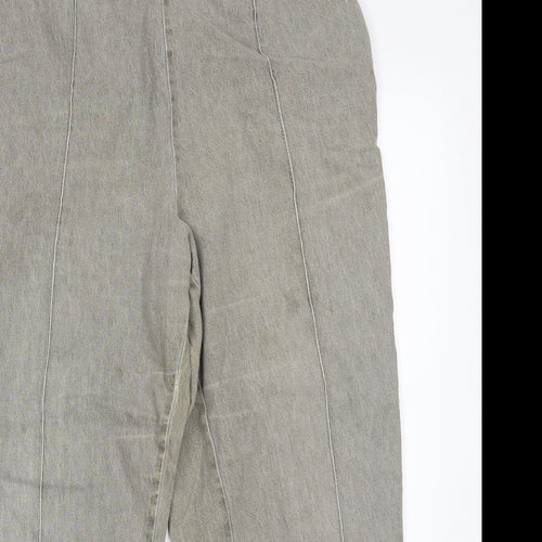 M&S Womens Beige  Denim Cropped Jeans Size 18 L26 in