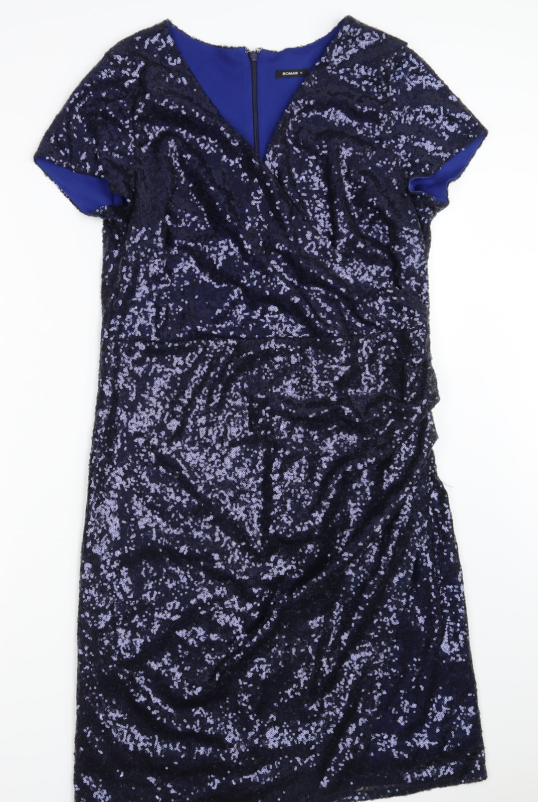 Roman Womens Blue   Fit & Flare  Size 16