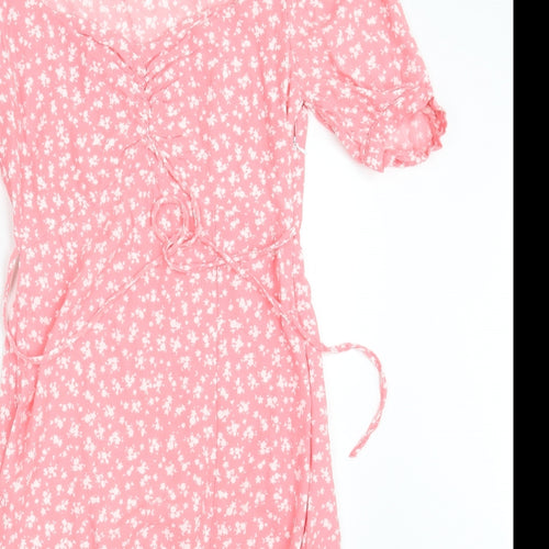 Nobody's Child Womens Pink Floral  Fit & Flare  Size 10