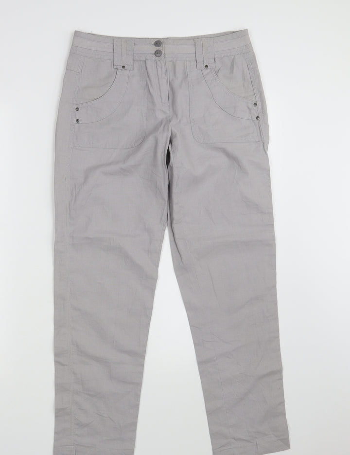 Cache Cache Womens Grey   Trousers  Size 30 in L28 in