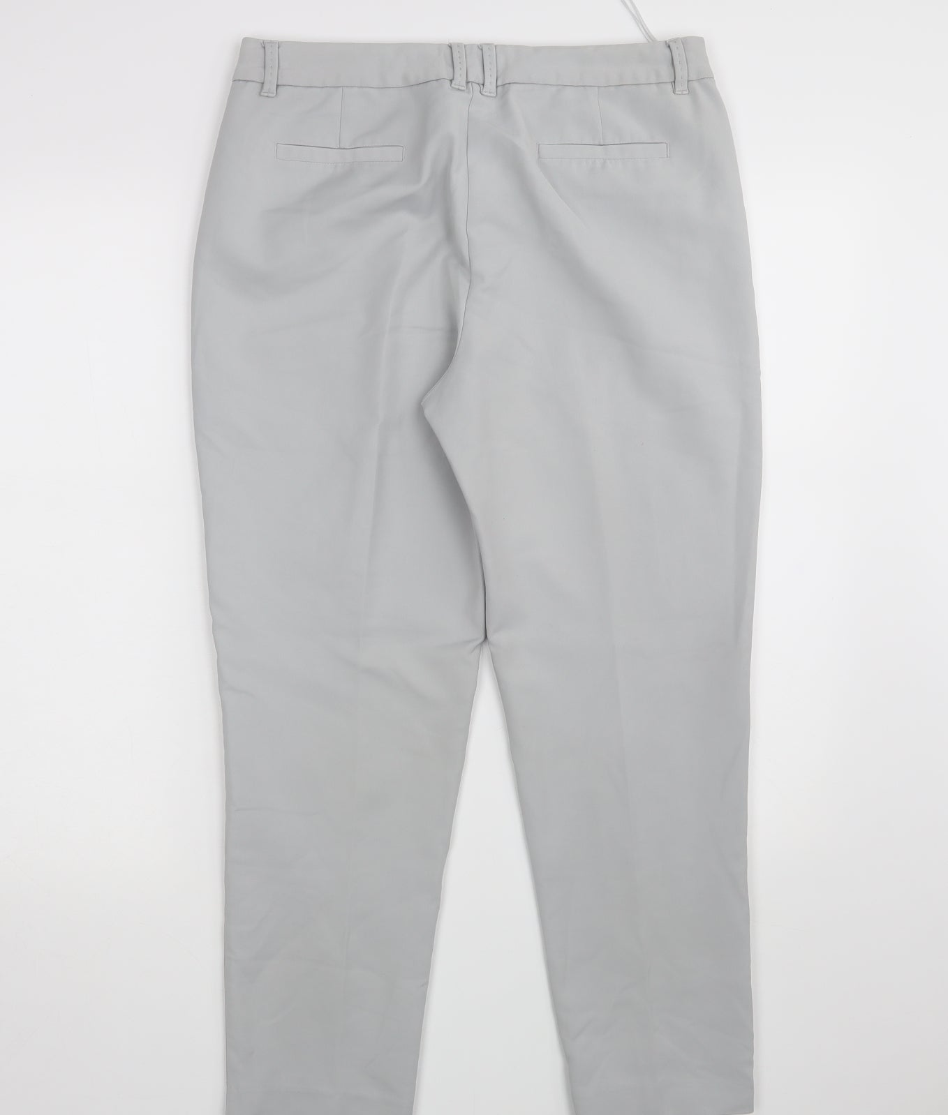 Per Una Womens Grey  Denim Cropped Trousers Size 12 L25 in
