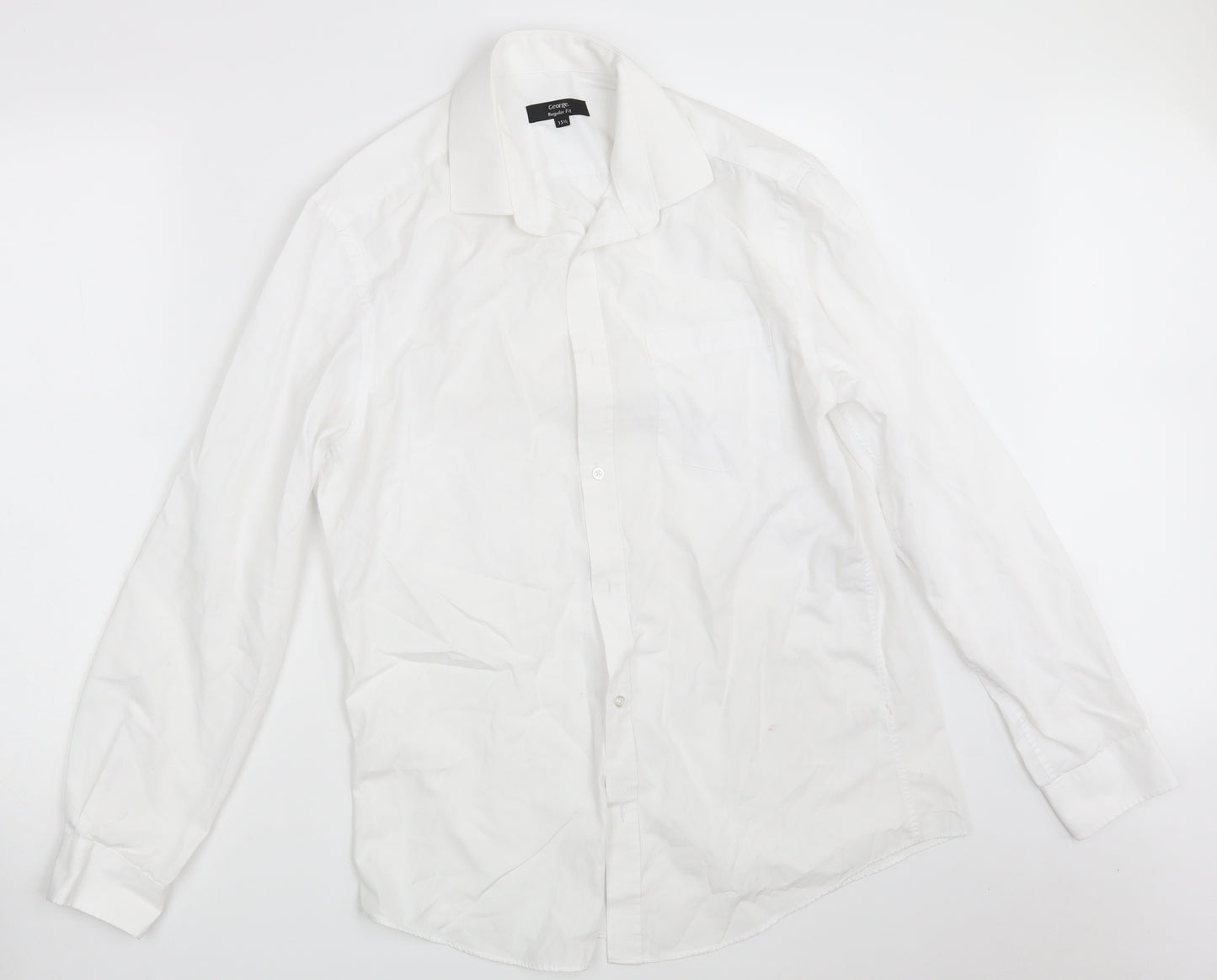George Mens White    Button-Up Size 15.5