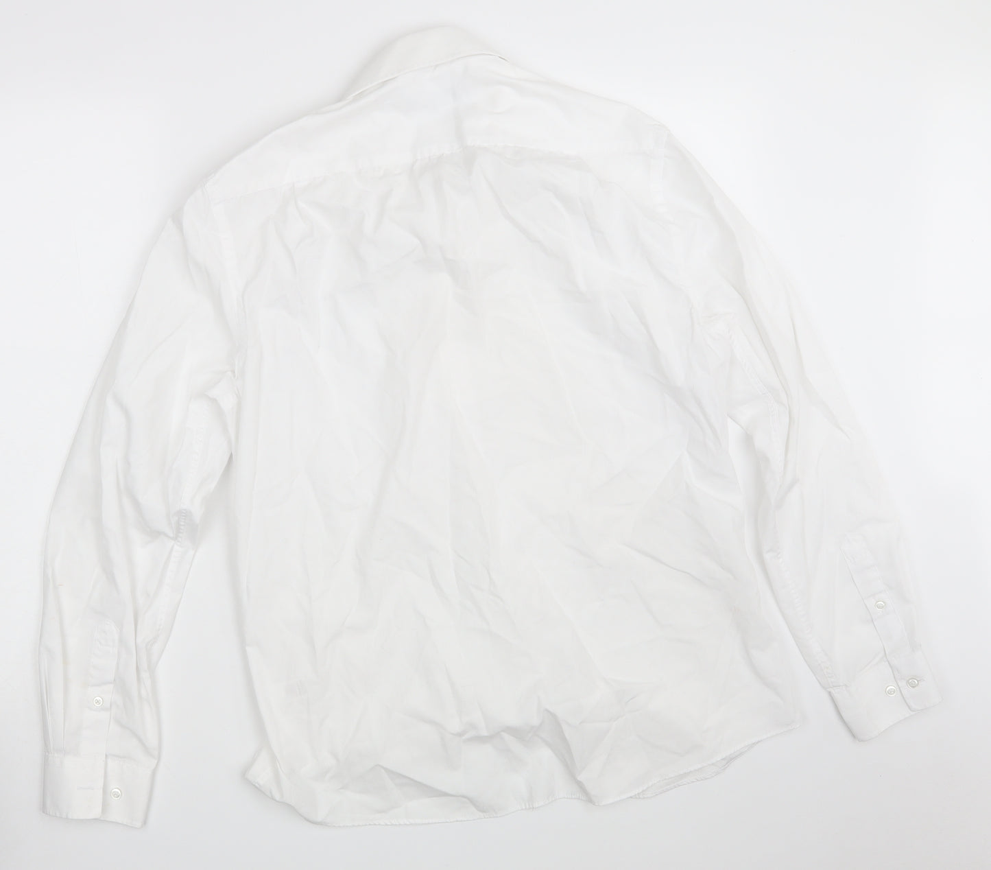 George Mens White    Button-Up Size 15.5