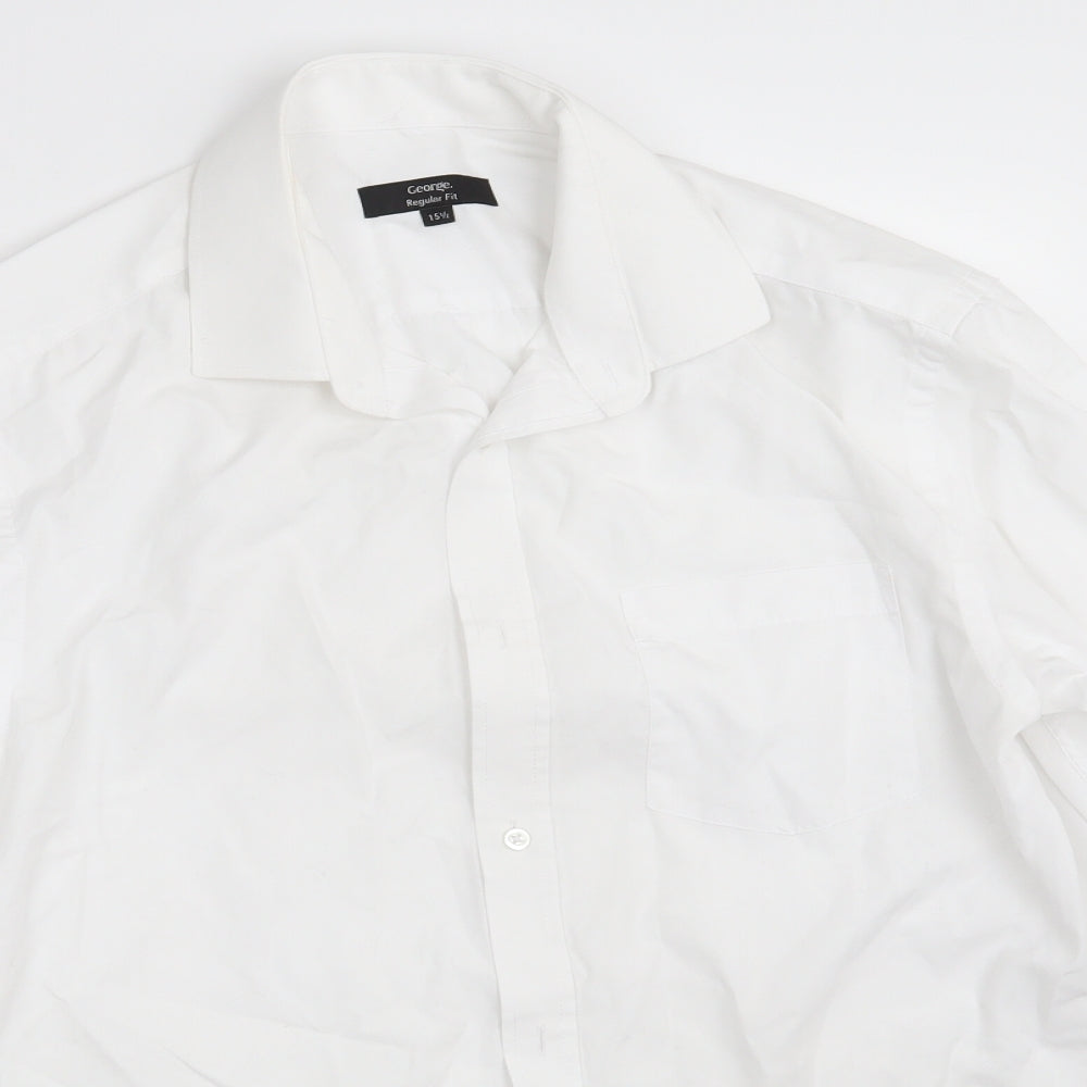 George Mens White    Button-Up Size 15.5