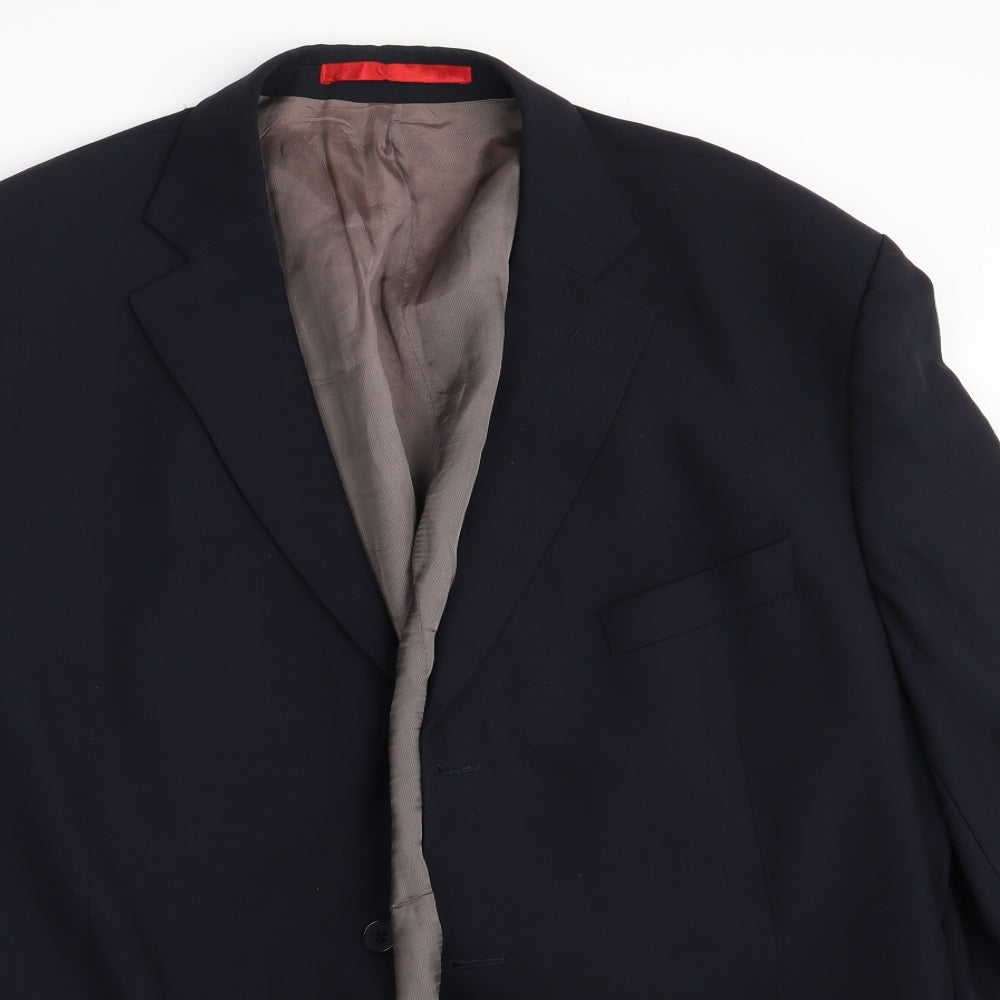 M&S Mens Black   Jacket Coat Size 46
