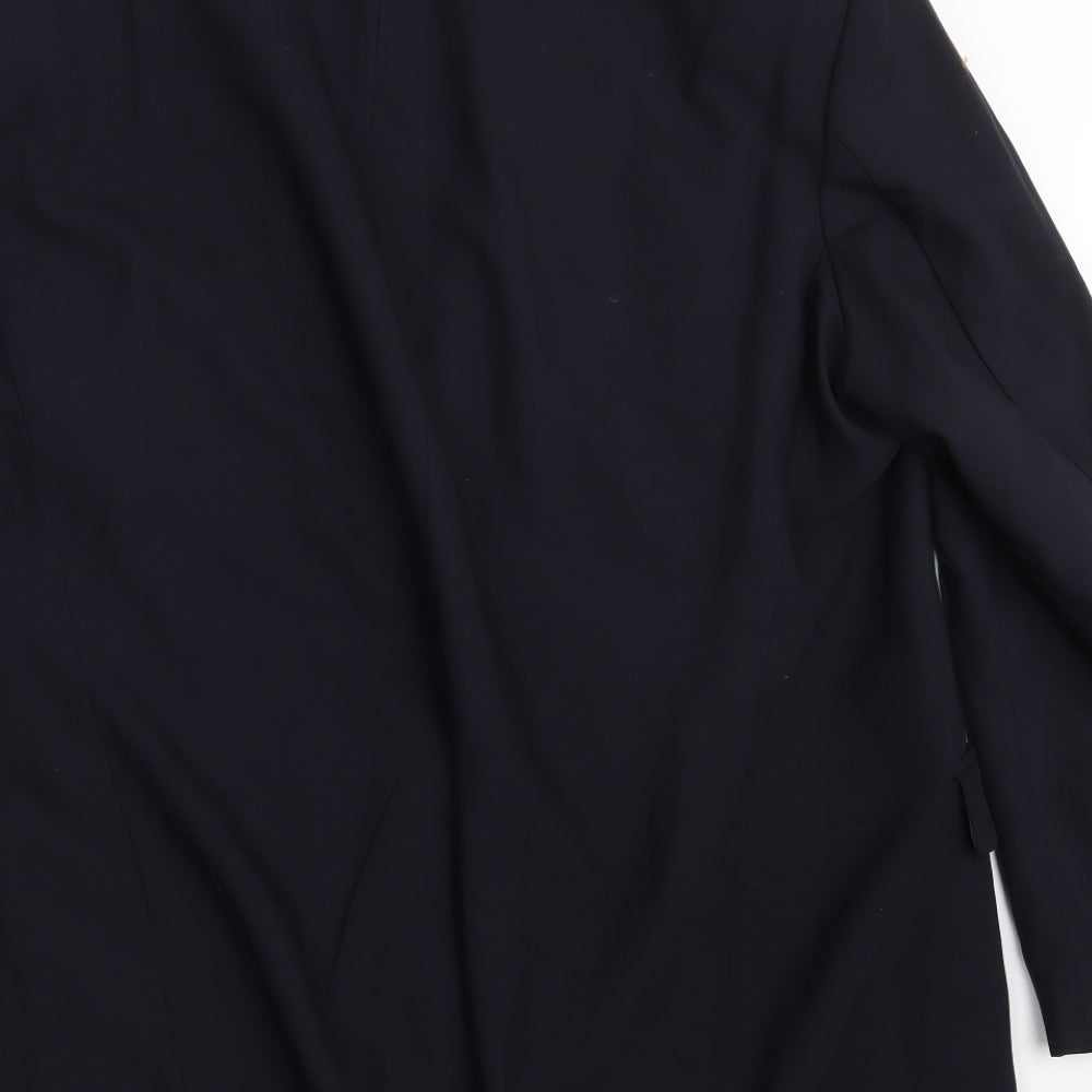 M&S Mens Black   Jacket Coat Size 46