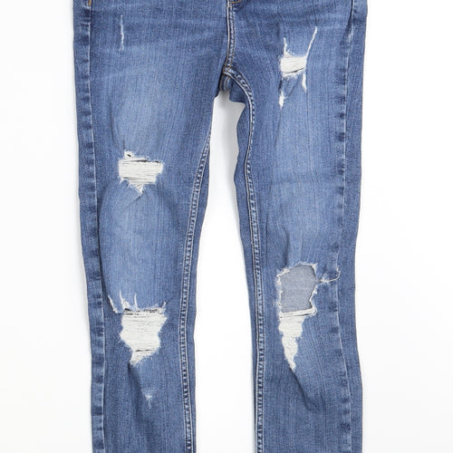 Denim Co.  Womens Blue  Denim Skinny Jeans Size 8 L27 in