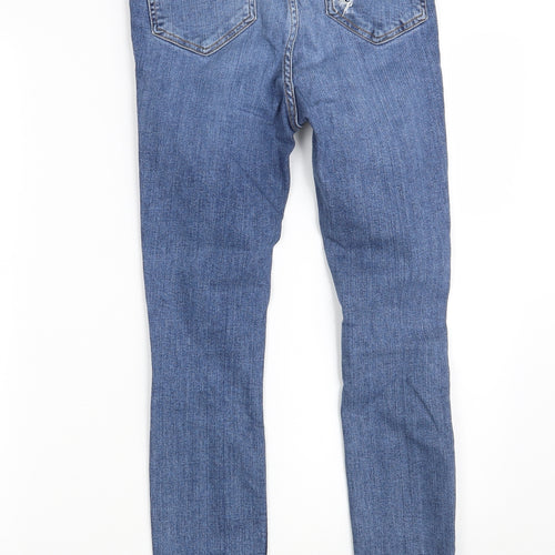 Denim Co.  Womens Blue  Denim Skinny Jeans Size 8 L27 in