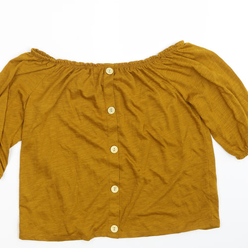 Matalan Womens Yellow   Basic Blouse Size 14