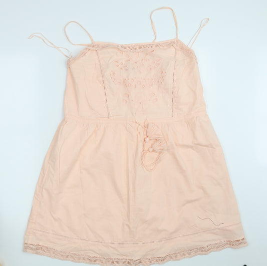 Front view of George women’s pink a-line, size UK 14