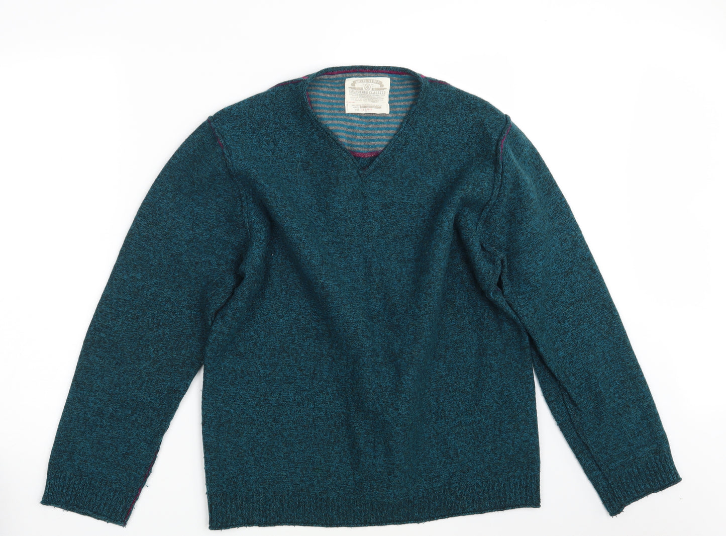 White Stuff Mens Green  Knit Pullover Jumper Size 2XL