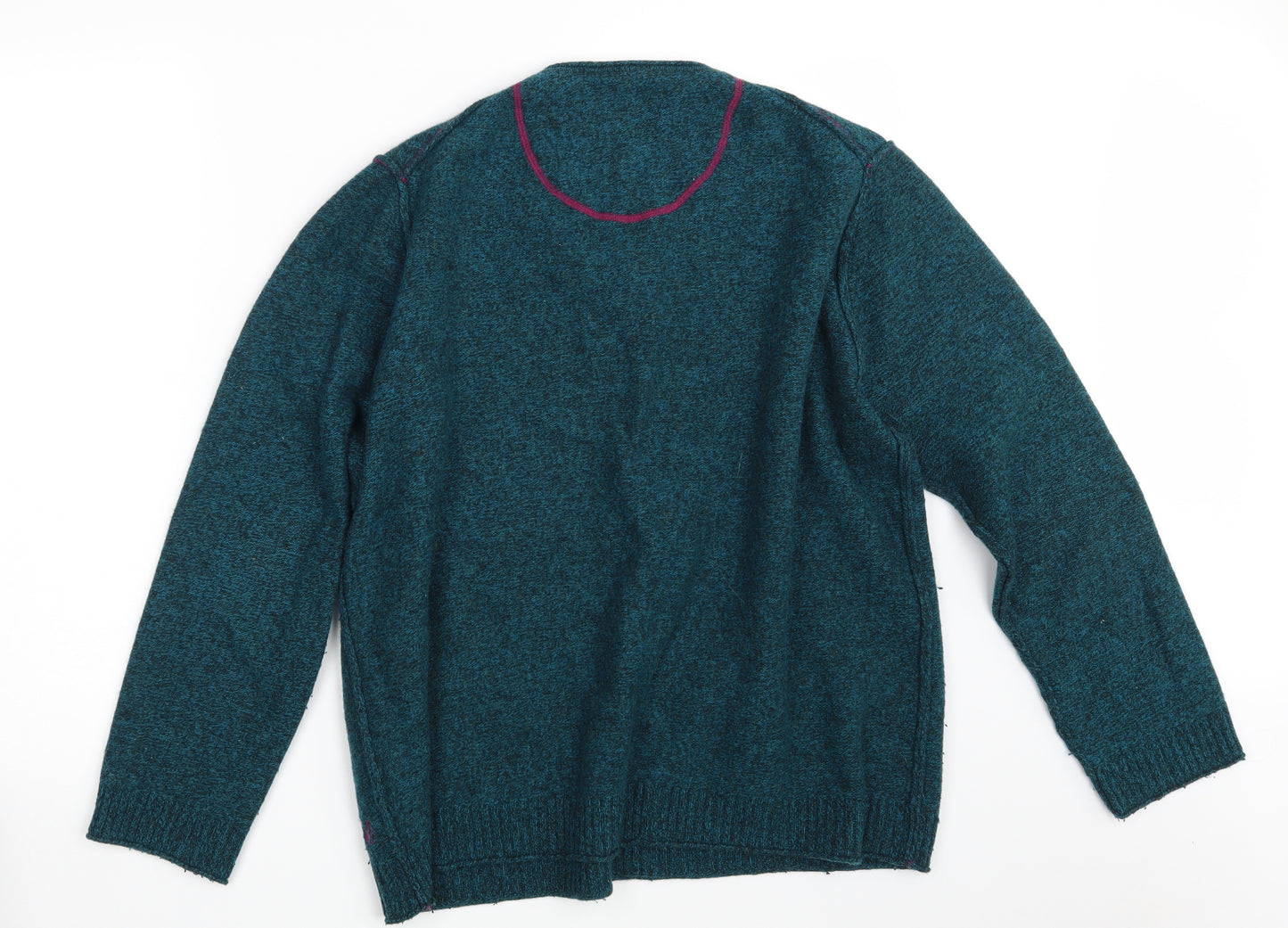 White Stuff Mens Green  Knit Pullover Jumper Size 2XL