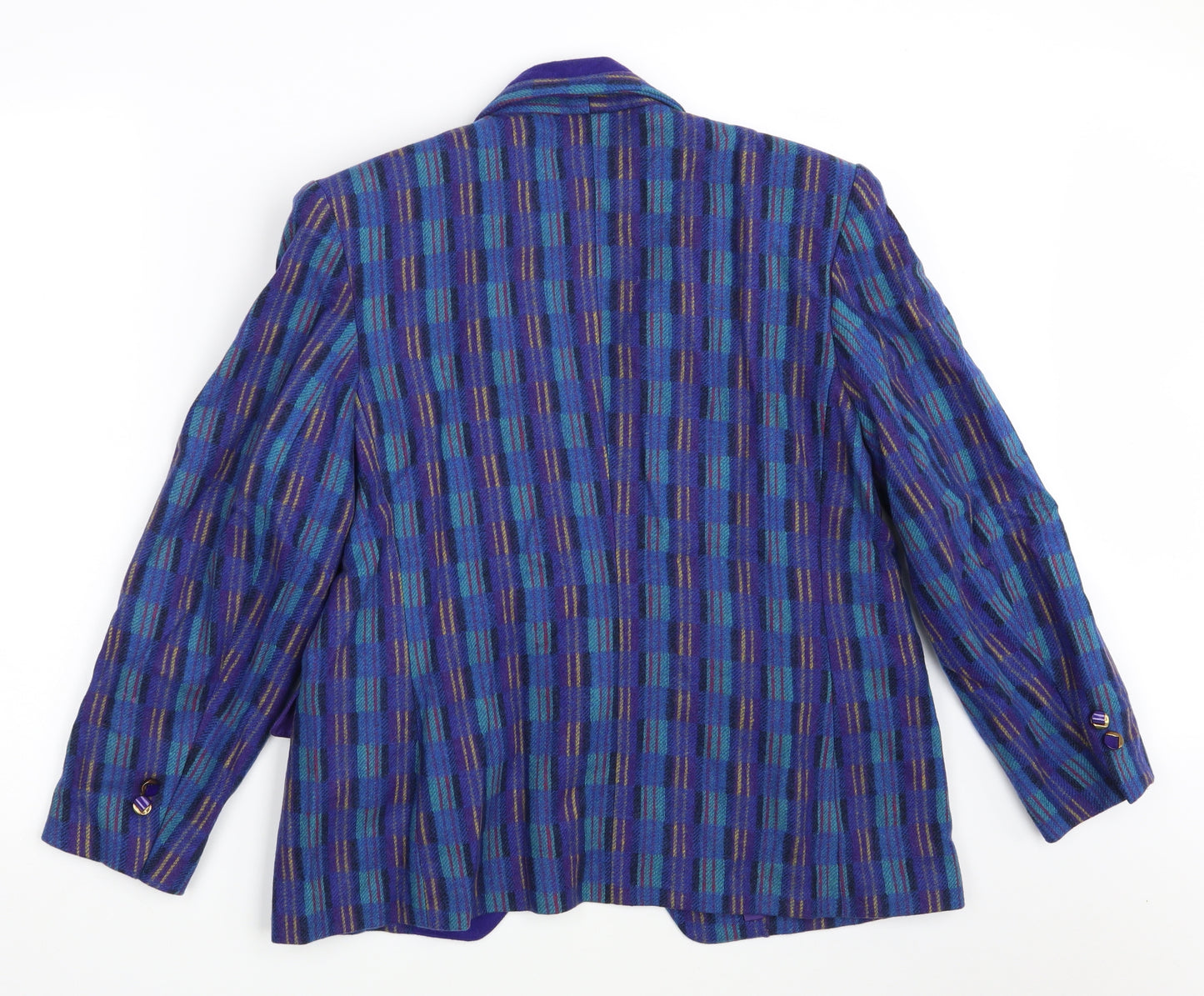 GIRL GIRL Womens Multicoloured Check  Jacket Blazer One Size