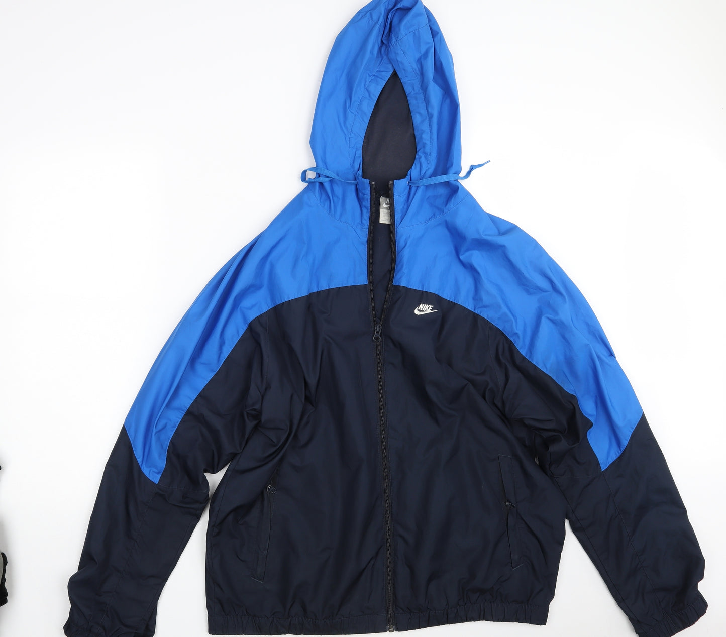 Nike Mens Blue   Full Zip Hoodie Size L