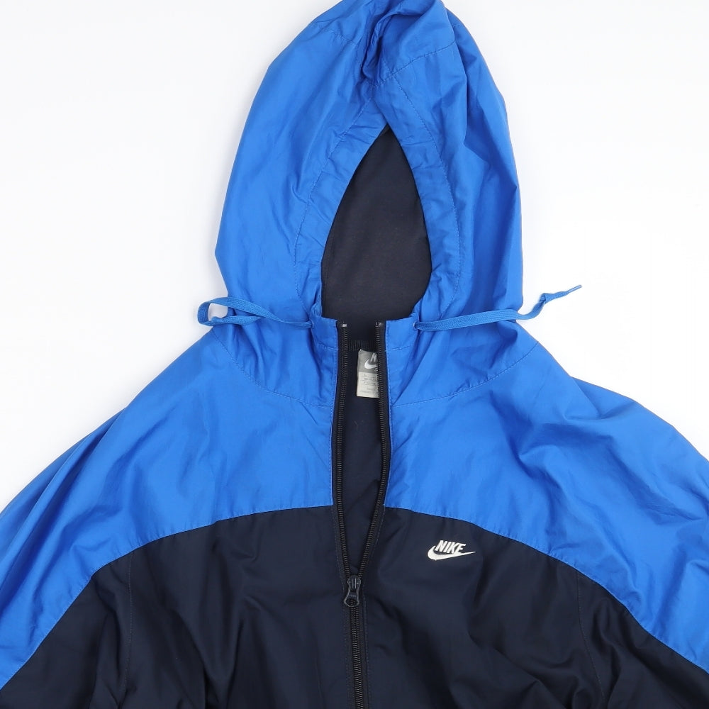 Nike Mens Blue   Full Zip Hoodie Size L