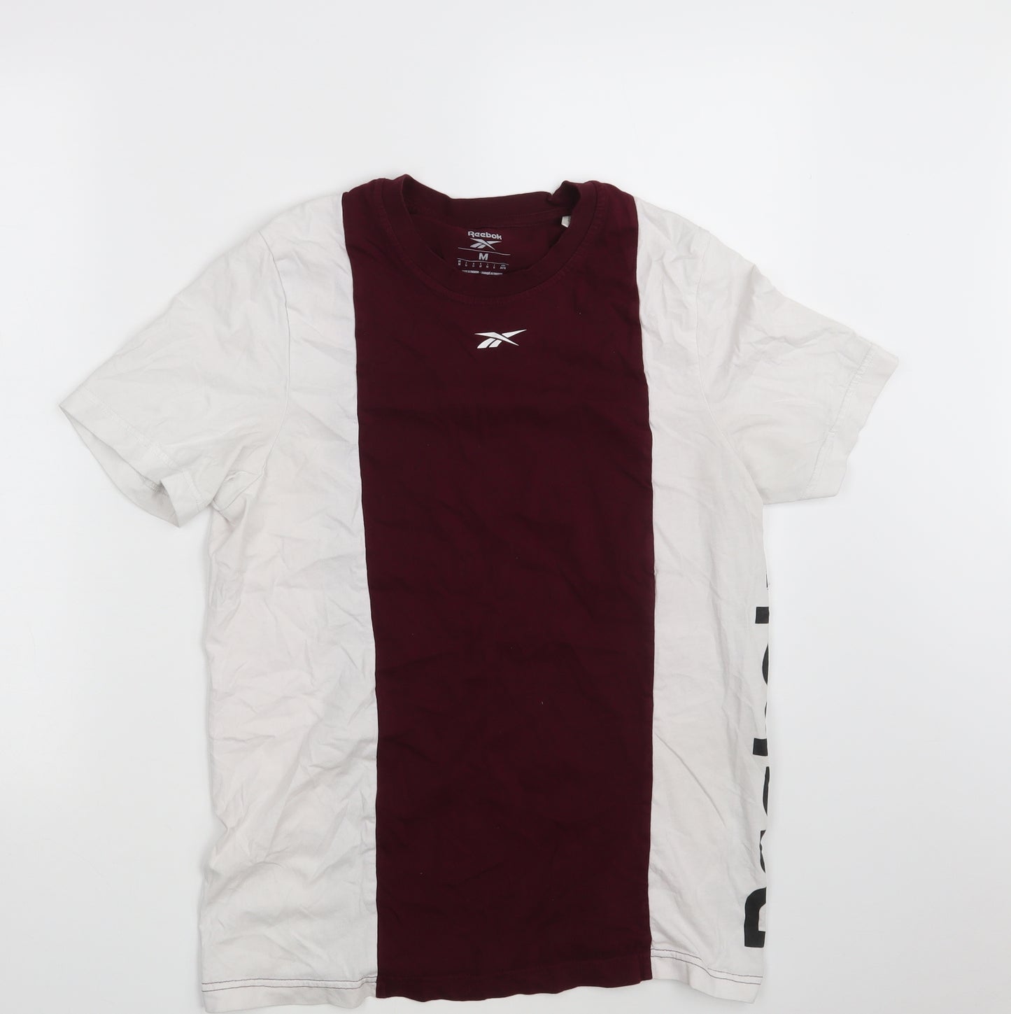 Reebok Mens White    T-Shirt Size M