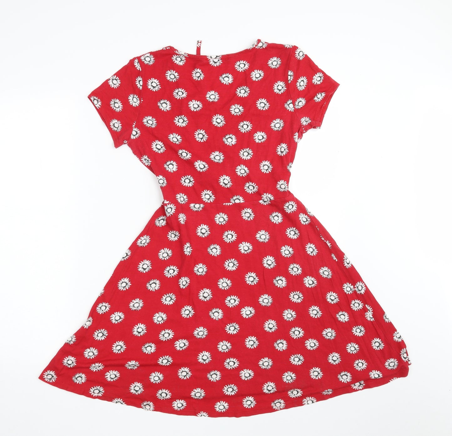 Internacionale Womens Red Floral  T-Shirt Dress  Size 10