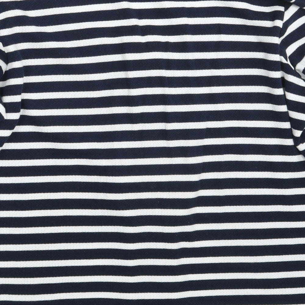 Tommy Hilfiger Womens Blue Striped  Pullover Sweatshirt Size L