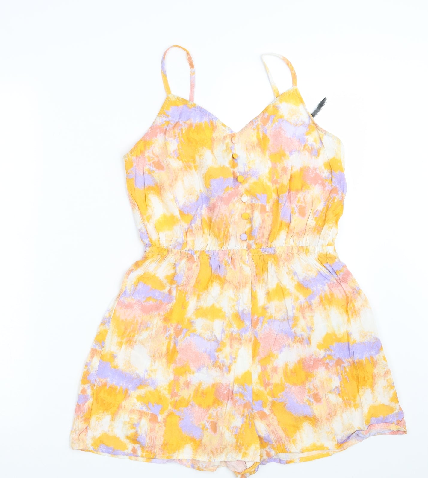New Look Womens Multicoloured Batik  Jumpsuit One-Piece Size 12