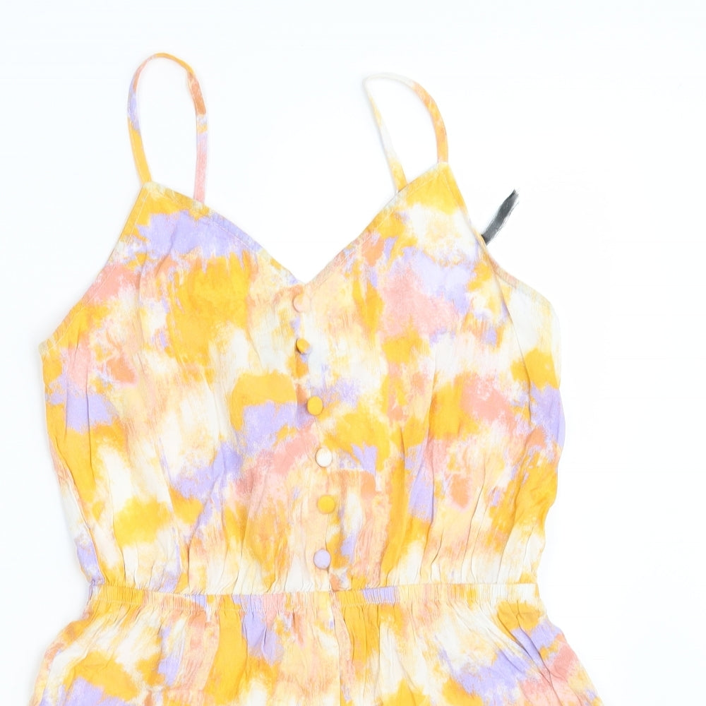 New Look Womens Multicoloured Batik  Jumpsuit One-Piece Size 12
