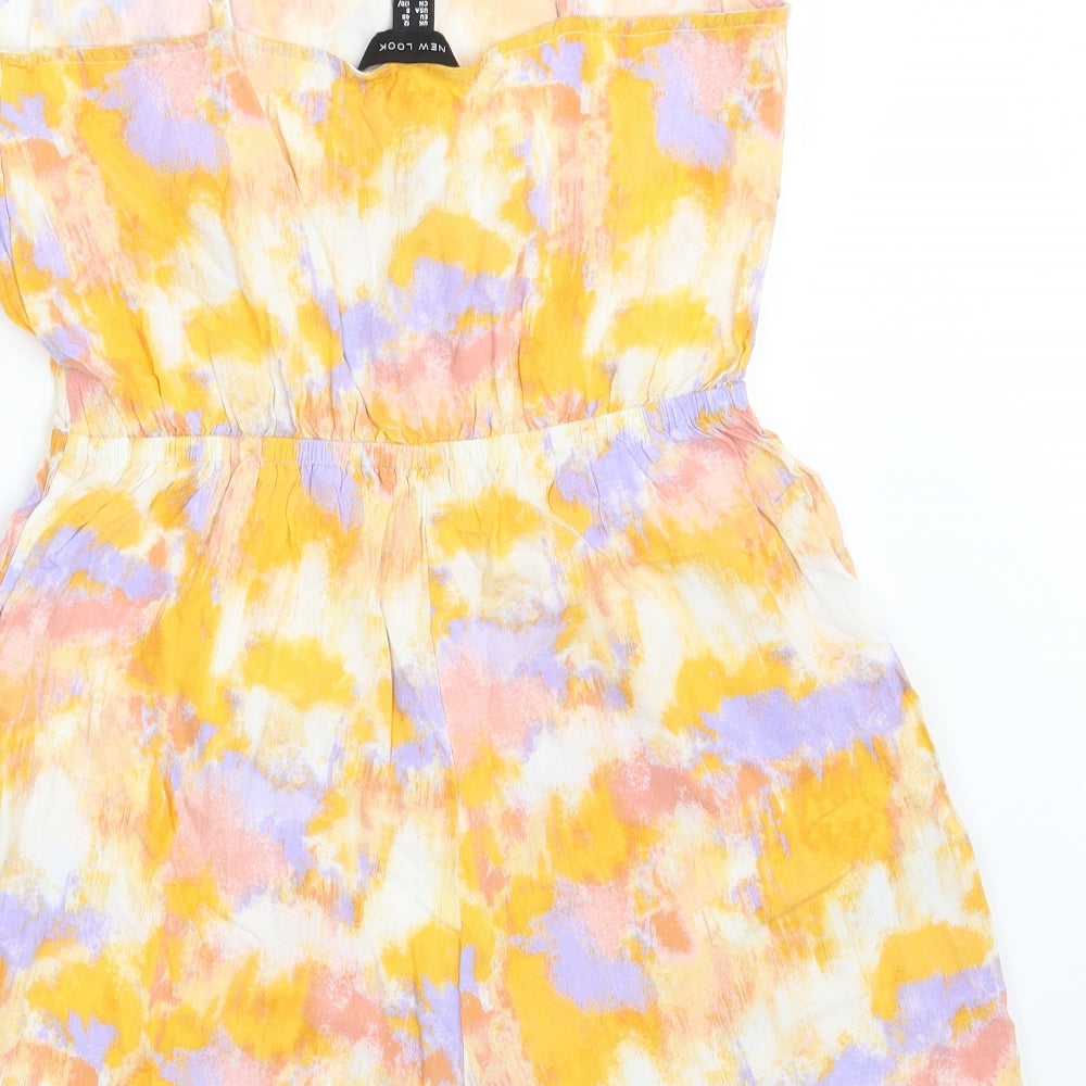 New Look Womens Multicoloured Batik  Jumpsuit One-Piece Size 12
