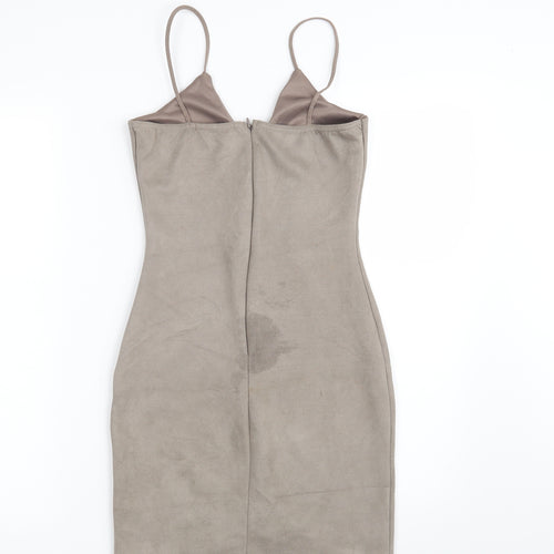Missguided Womens Beige   Fit & Flare  Size 8