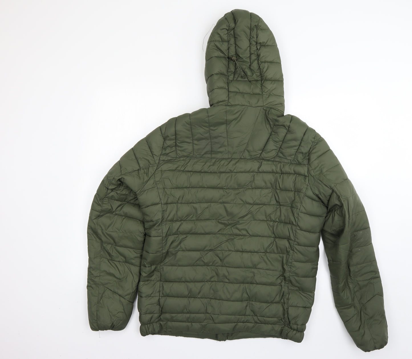 pull a bear Mens Green   Rain Coat Coat Size L