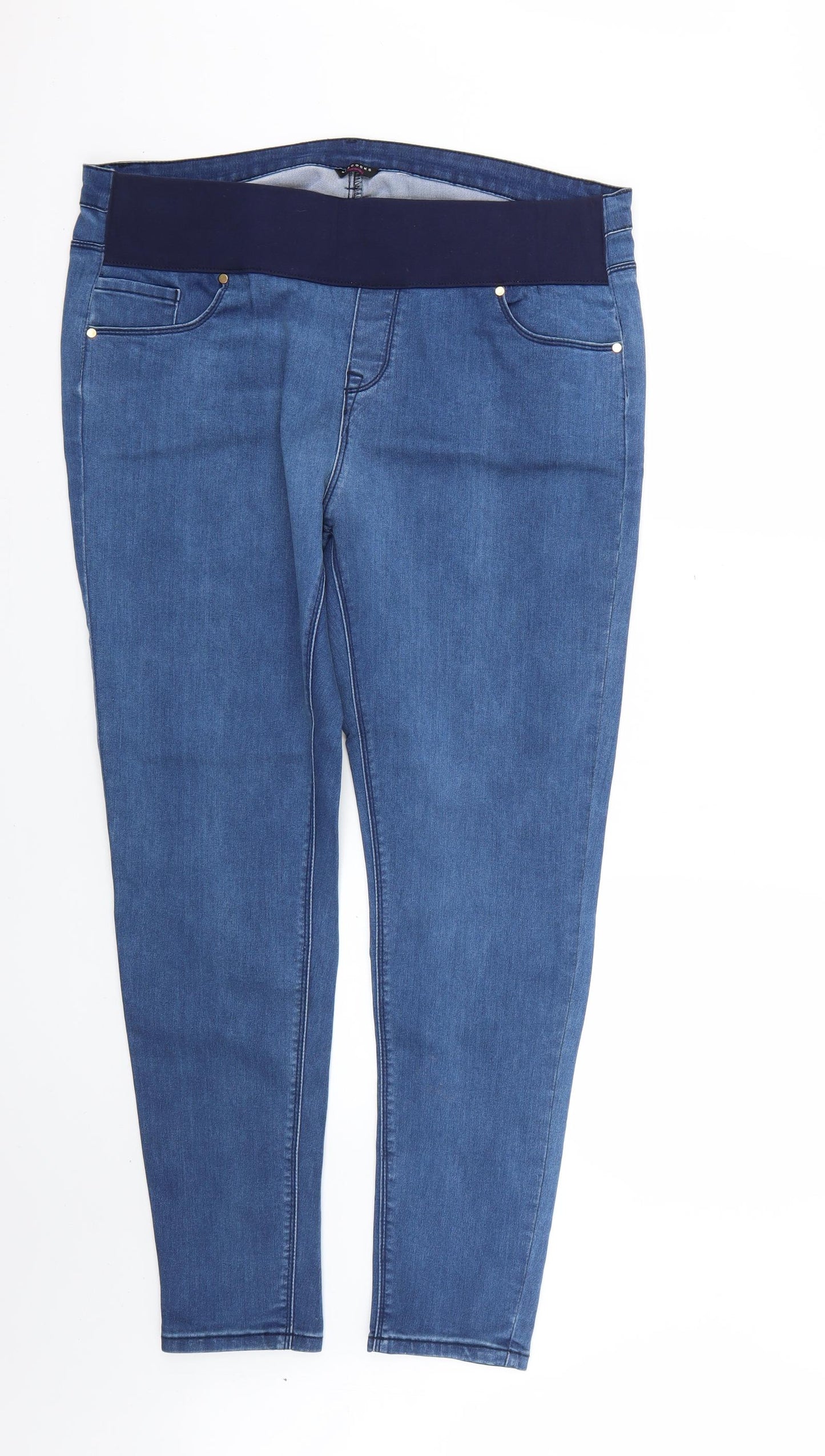 Peacocks Womens Blue   Jegging Jeans Size 18 L28 in