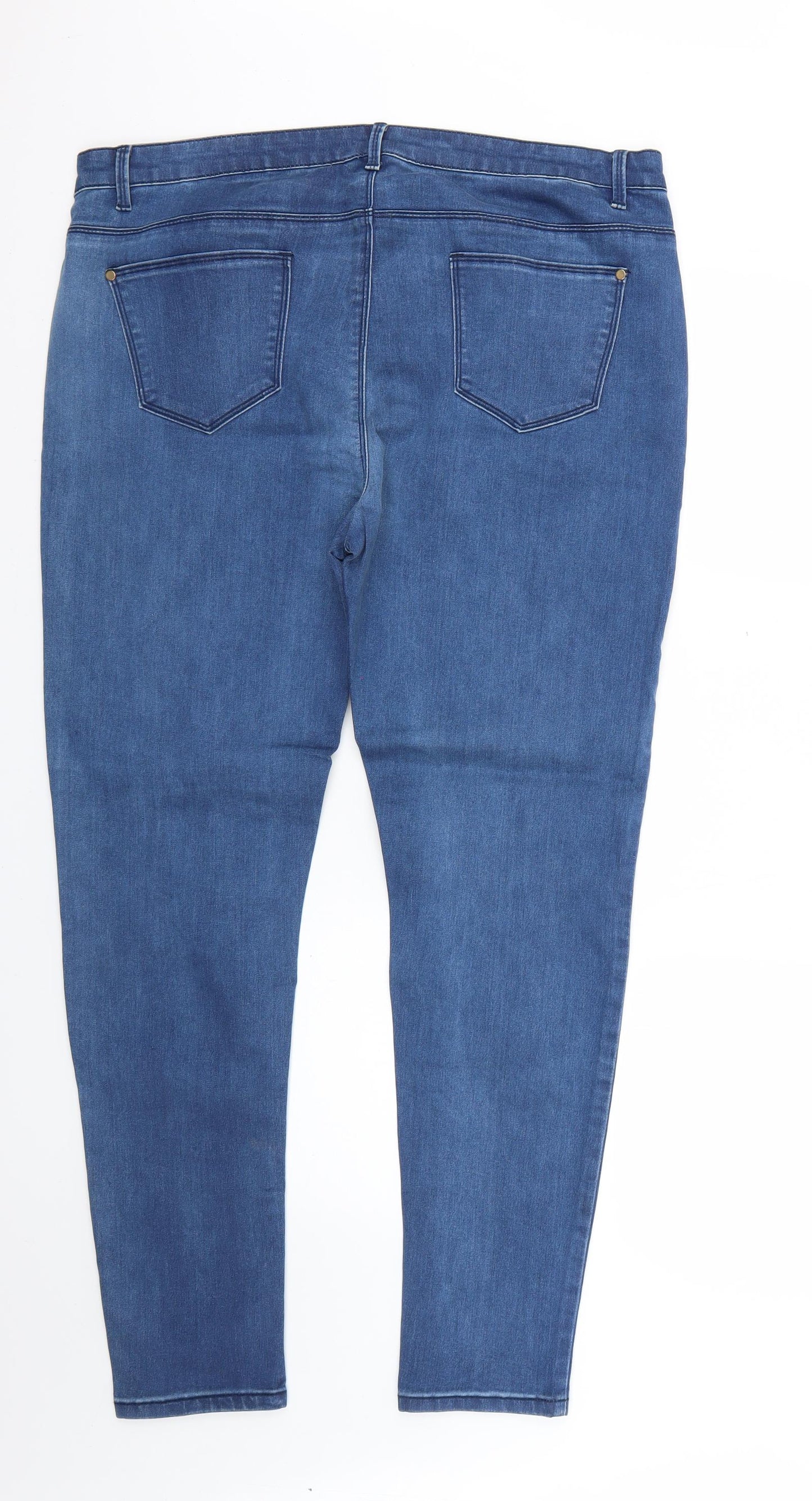 Peacocks Womens Blue   Jegging Jeans Size 18 L28 in