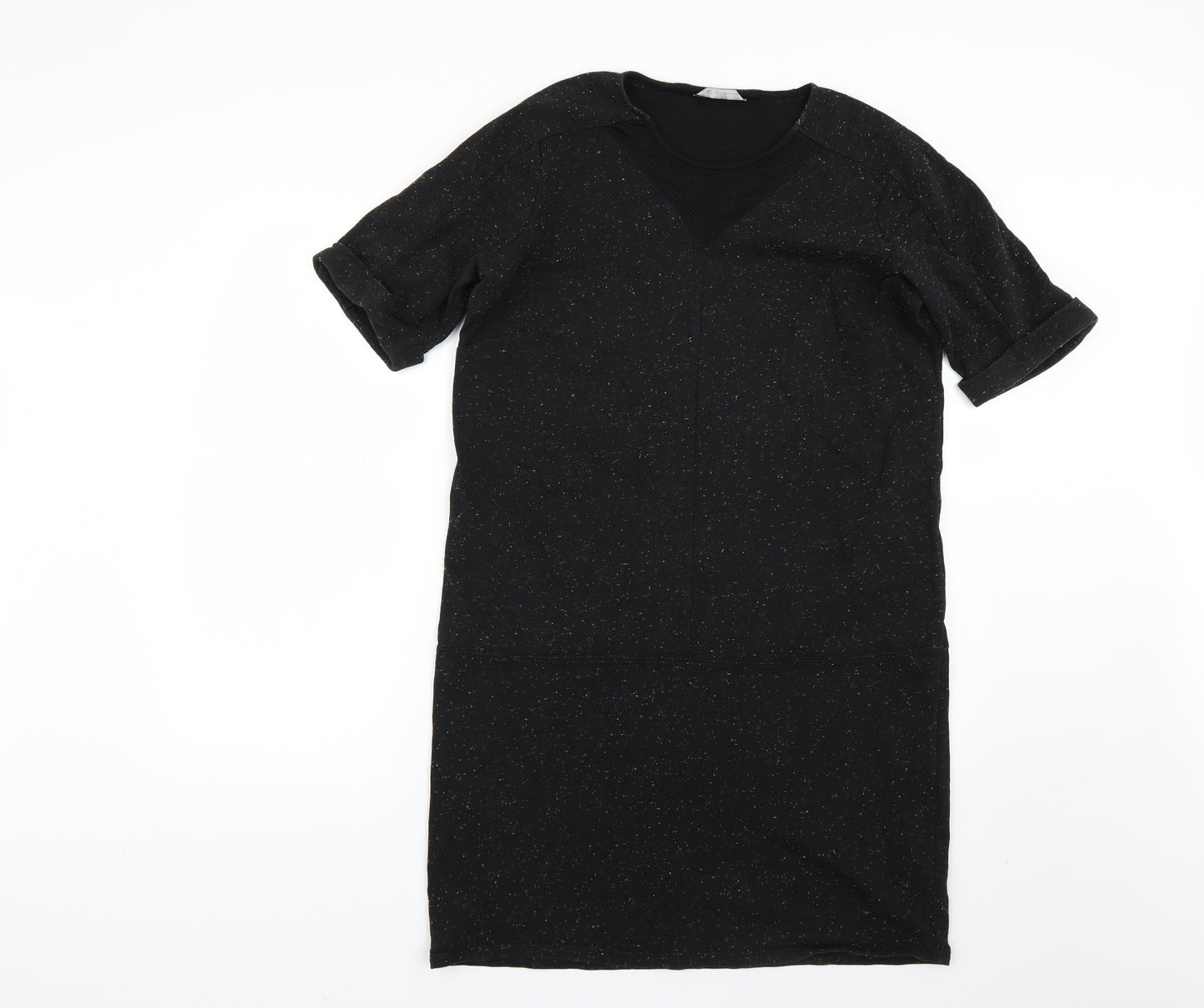 Marks and Spencer Womens Black Polka Dot  Jumper Dress  Size 14