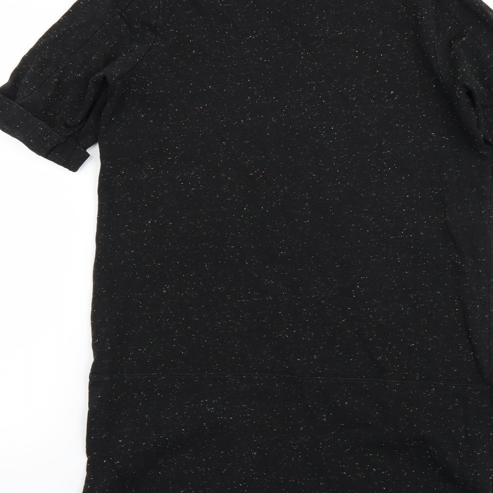 Marks and Spencer Womens Black Polka Dot  Jumper Dress  Size 14
