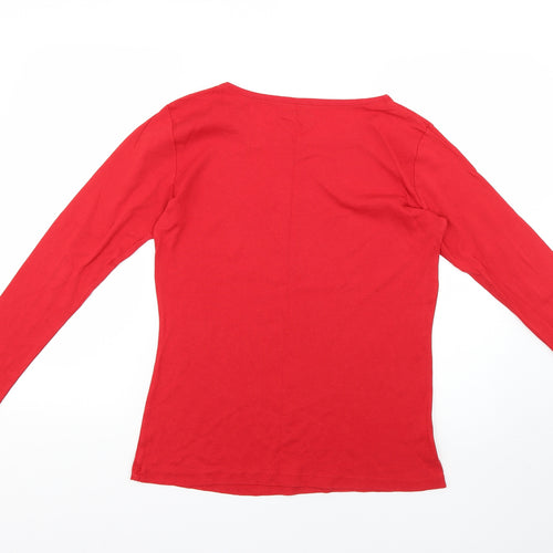 Papaya Womens Red   Basic T-Shirt Size 14