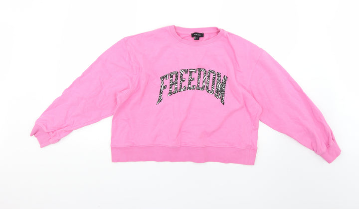 New Look Womens Pink Pullover Jumper Size S